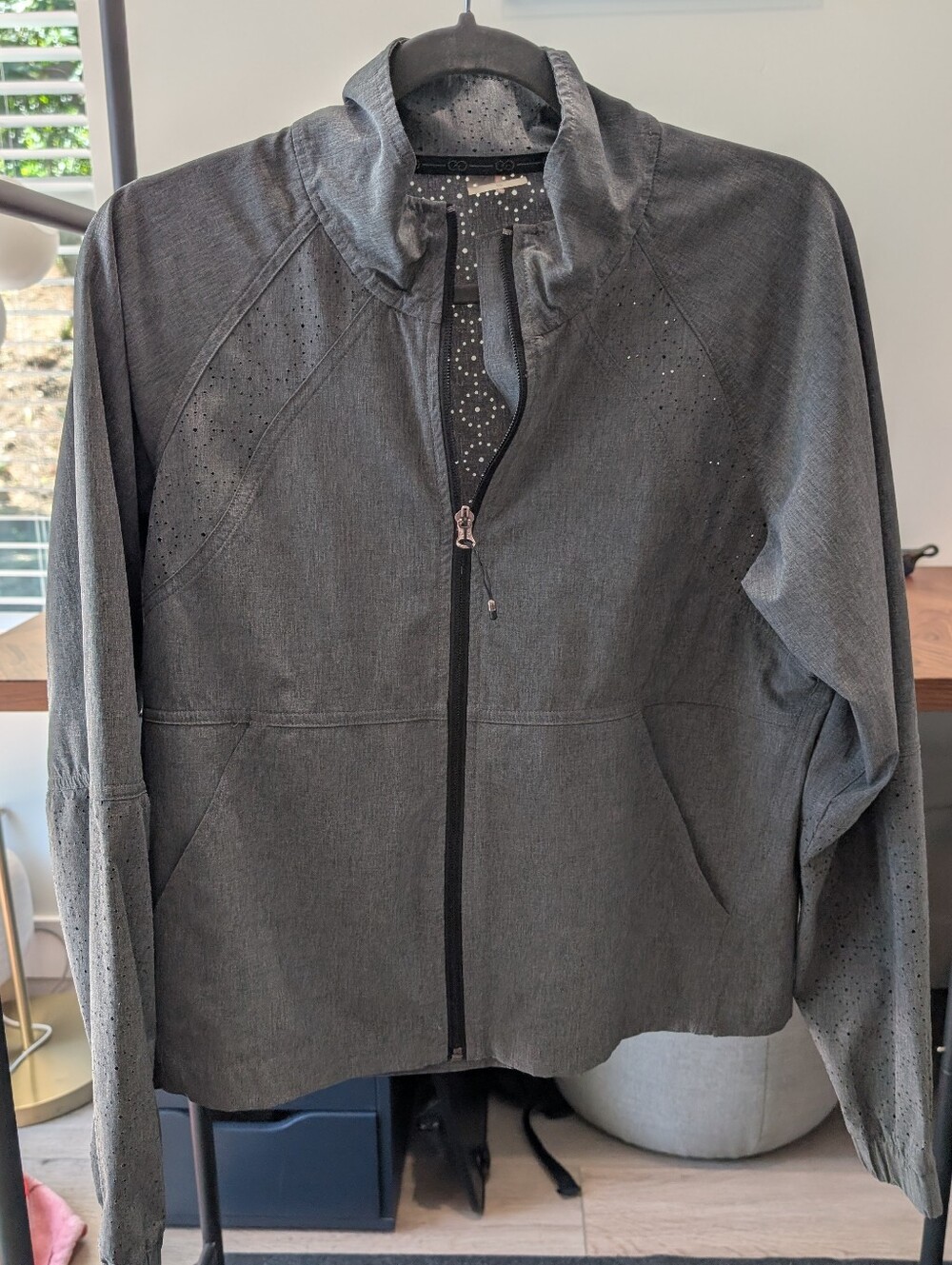 CALIA by Carrie Underwood Charcoal Gray  Zip Jacket